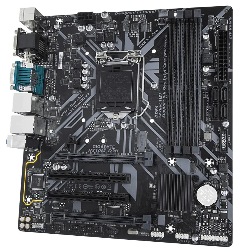 Материнская плата Gigabyte H310M D3H