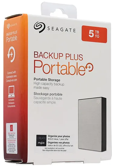 Внешний жесткий диск 5 TB Seagate Backup Plus Portable STHP5000401