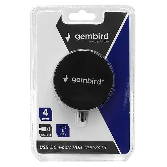 USB Hub 4 port Gembird UHB-241B black