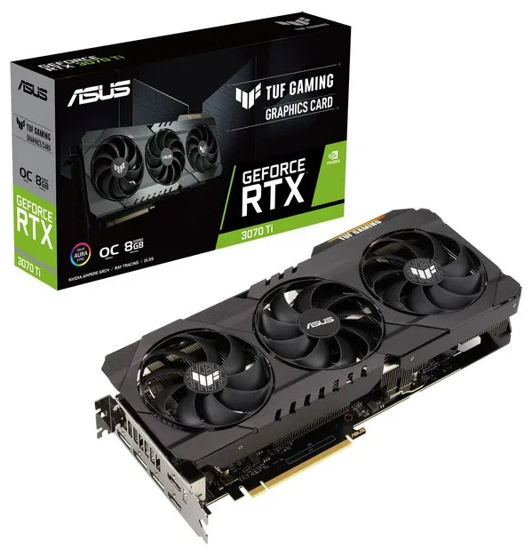 Видеокарта 8GB ASUS RTX3070Ti OC TUF-RTX3070Ti-O8G-GAMING