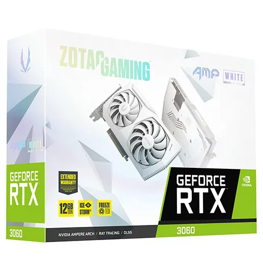 Видеокарта 12 GB Zotac GAMING RTX 3060 AMP White Edition