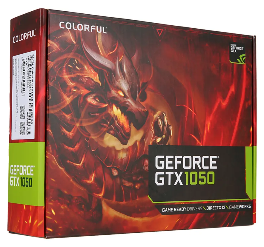 Видеокарта 2 GB Colorful GTX1050 Mini OC