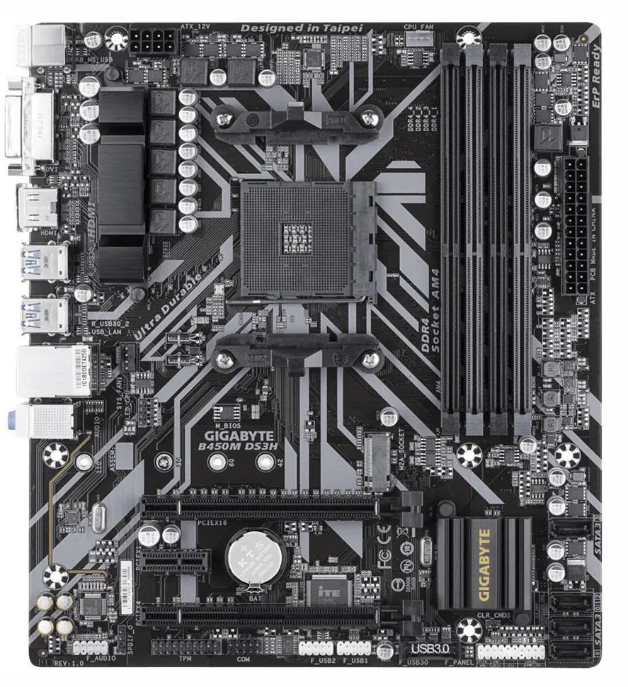 Материнская плата Gigabyte B450M DS3H