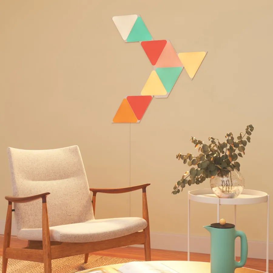 Smart lighting Starter kit Nanoleaf Shapes, Triangles, (NL47-0002TW-9PK), White, 9 Pack
