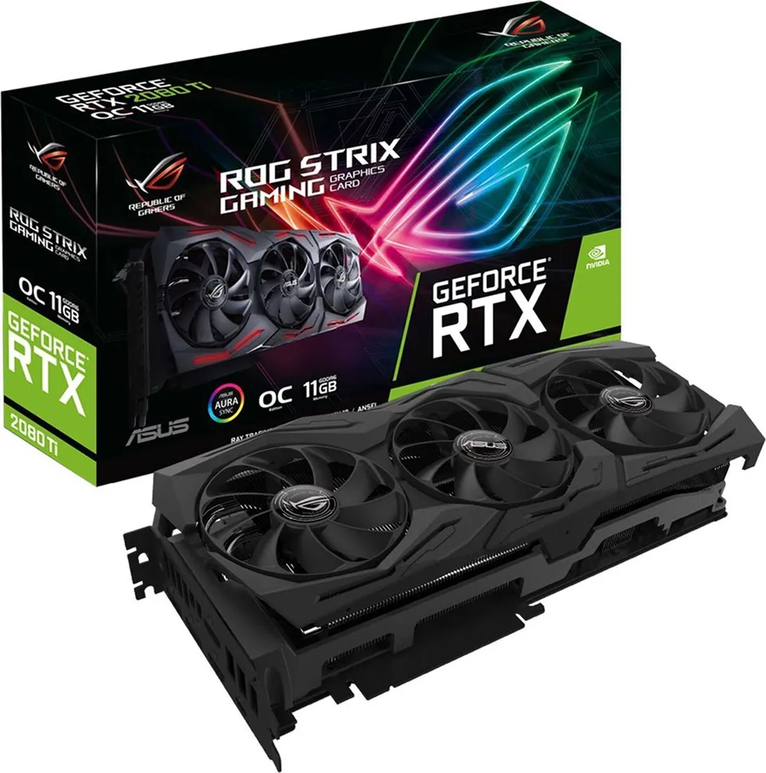 Видеокарта 11Gb Asus RTX2080Ti ROG-STRIX-RTX2080TI-11G-GAMING