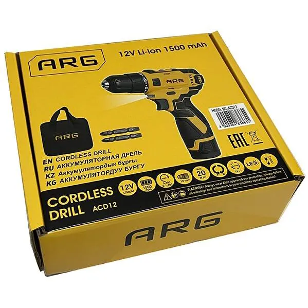 Шуруповерт ARG ACD12V