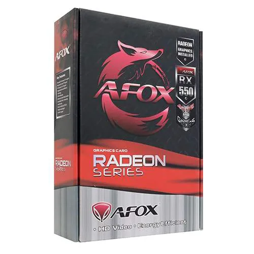 Видеокарта 4 GB Afox RX550 AFRX550-4096D5H3