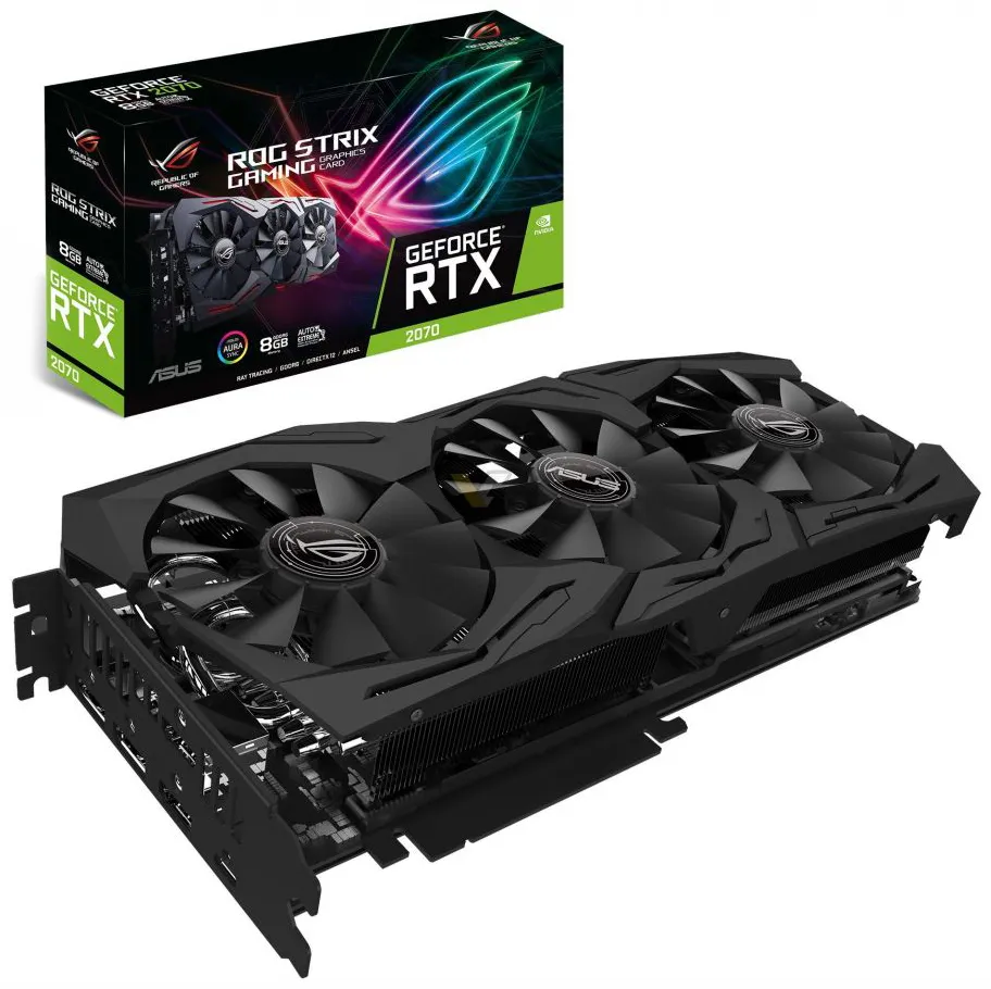 Видеокарта ASUS GeForce RTX2070 ROG-STRIX-RTX2070-08G-GAMING