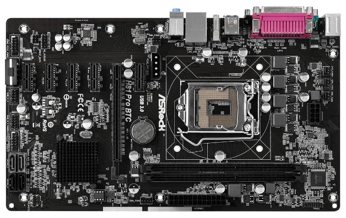 Материнская плата ASRock H81 PRO BTC R2.0