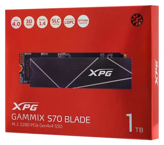 SSD накопитель 1 TB ADATA XPG GAMMIX S70 BLADE AGAMMIXS70B-1T-CS
