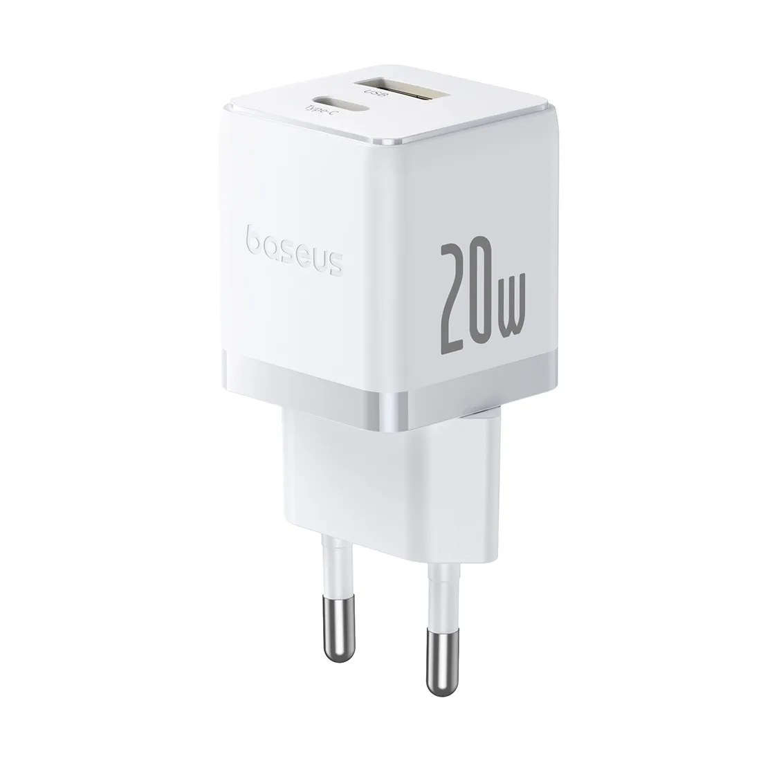 Адаптер питания Baseus Palm C+U 20W EU White (P10111608213-01)