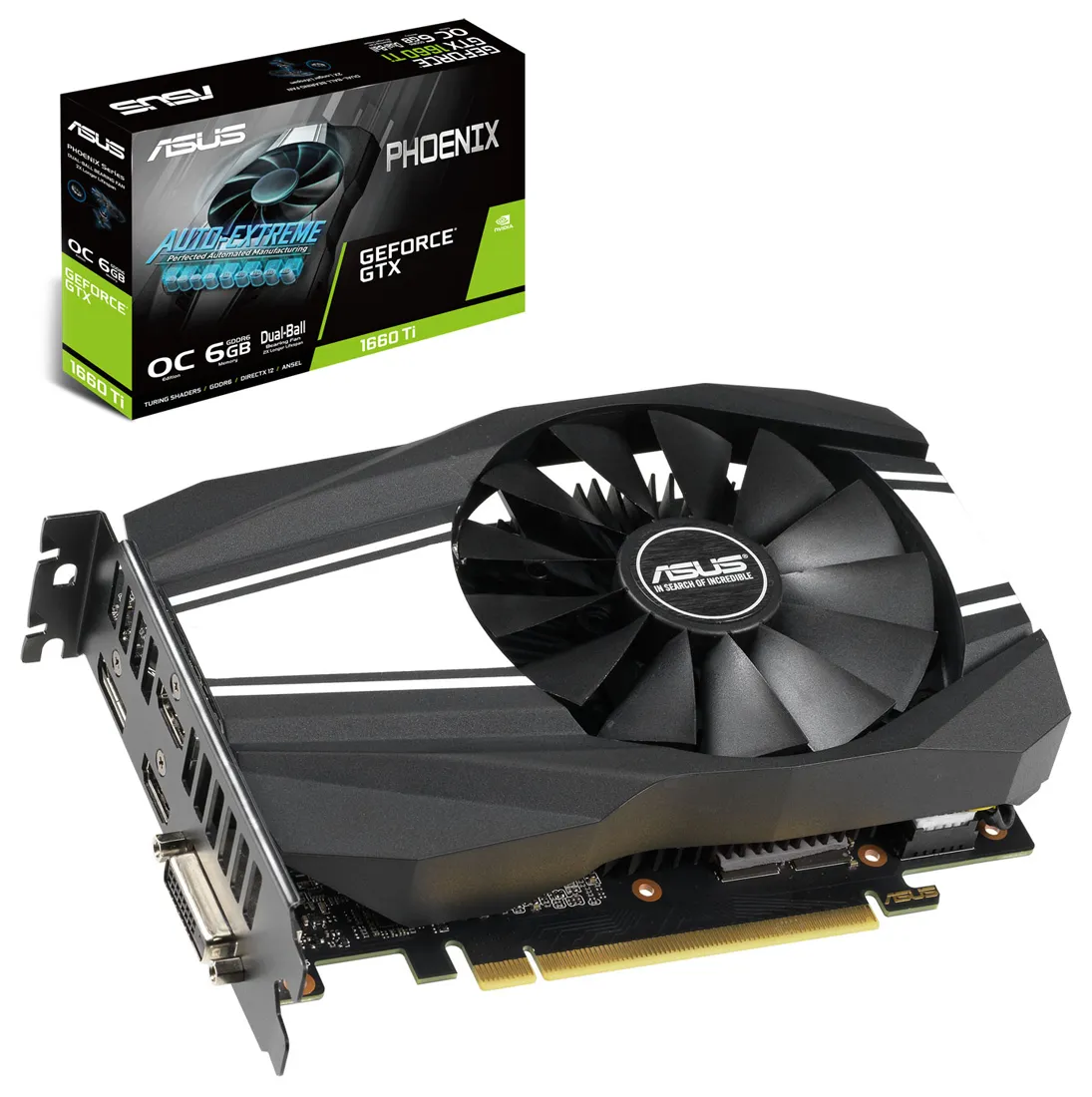 Видеокарта 6Gb Asus Phoenix GTX 1660TI PH-GTX1660TI-O6G