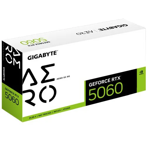 Видеокарта  8 GB Gigabyte RTX 5060 AERO OC GV-N5060AERO OC-8GD
