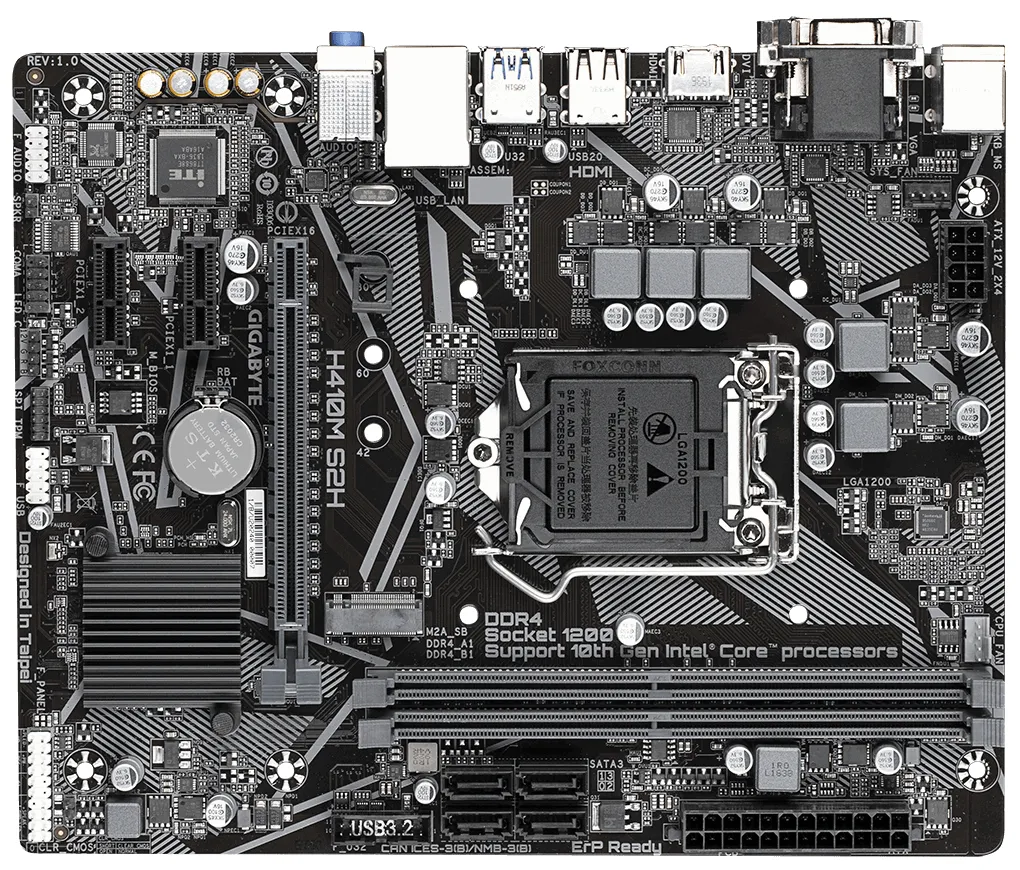 Материнская плата Gigabyte H410M S2H