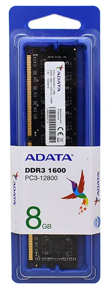 Оперативная память 8 GB ADATA AD3U1600W8G11-SBK