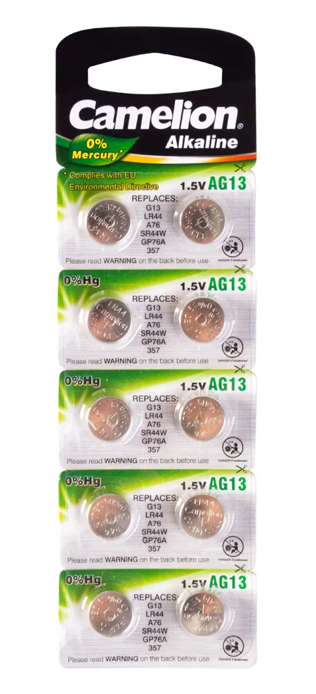 Батарейка CAMELION AG13-BP10(0%Hg)