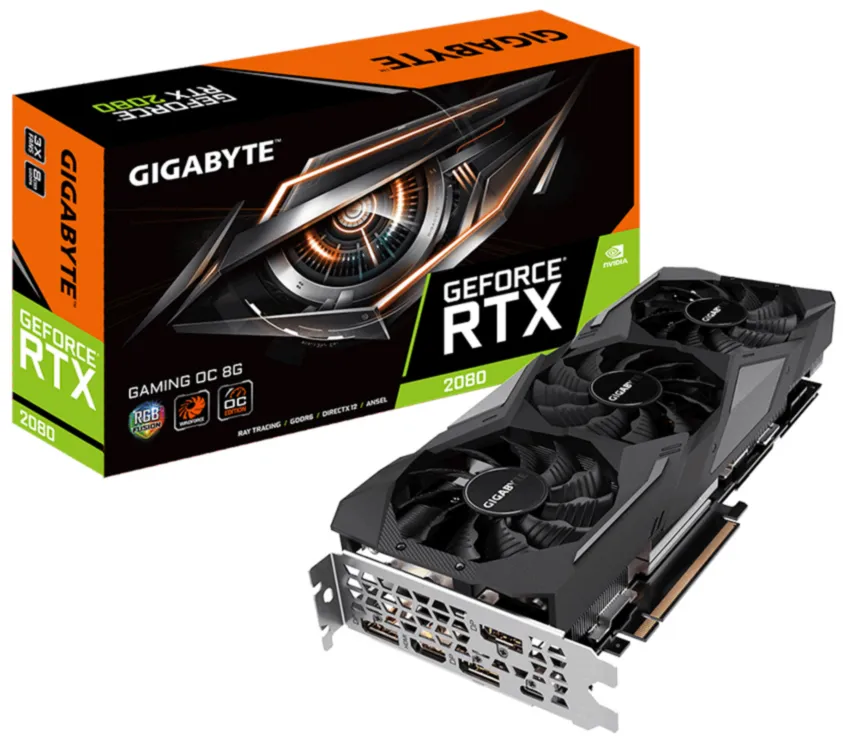 Видеокарта 8 Gb Gigabyte RTX2080 GAMING GV-N2080GAMING OC-8GC