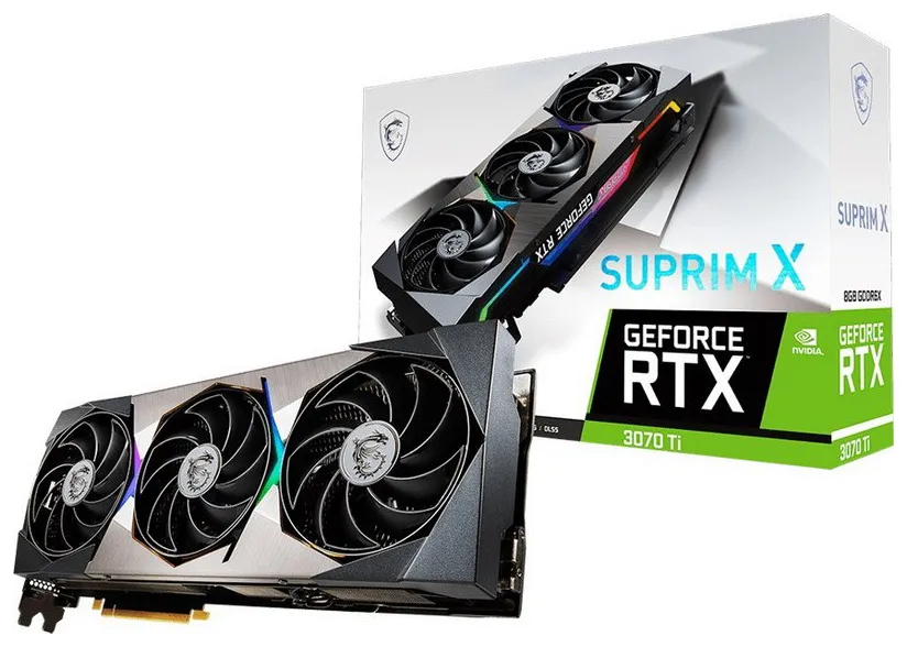 Видеокарта 8Gb MSI RTX3070 Ti SUPRIM X 8G