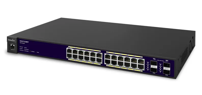 Гигабитный коммутатор PoE+ EnGenius EGS7228FP