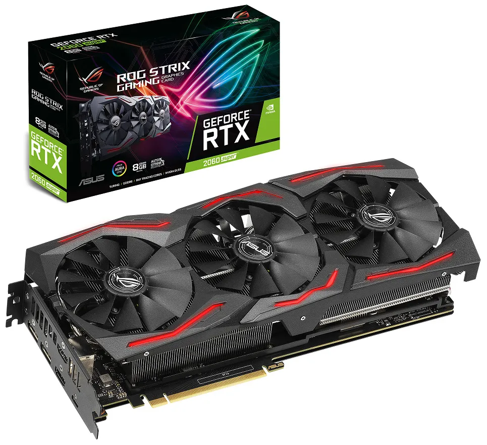 Видеокарта 8Gb Asus RTX2060 SUPER ROG-STRIX-RTX2060S-8G-GAMING