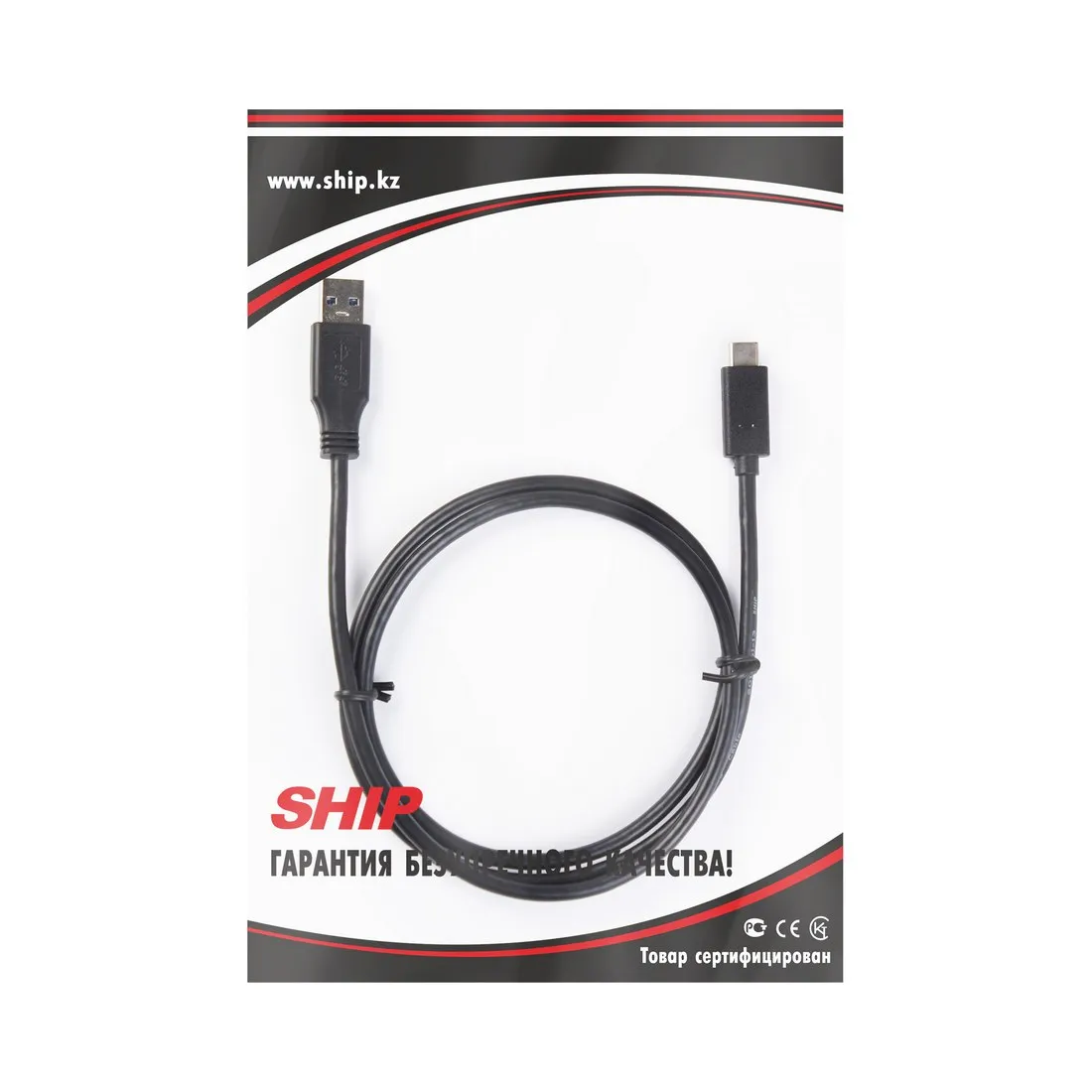 Интерфейсный кабель SHIP USB306-1P Чёрный