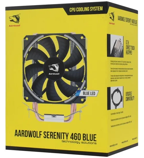 Кулер для процессора Aardwolf SERENITY 460 BLUE