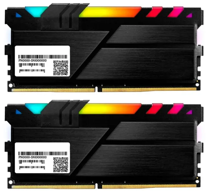 Оперативная память 32GB Kit GEIL EVO X II White с RGB подсветкой GEXSG432GB3000C16ADC