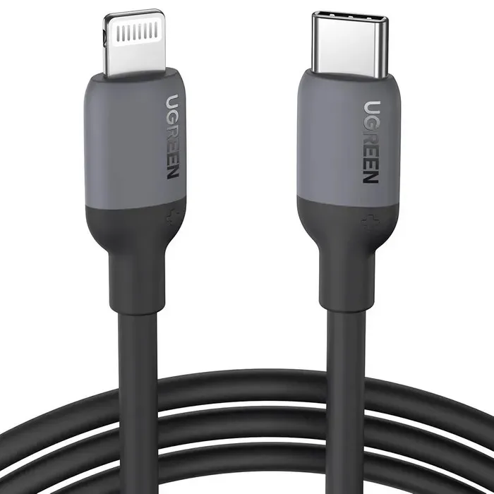 Кабель Ugreen US387  USB-C to Lightning Black 1m 20304