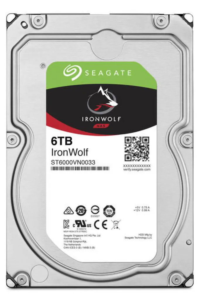 Жесткий диск 6Tb Seagate IronWolf ST6000VN0033