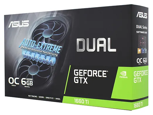 Видеокарта 6GB Asus GTX1660Ti DUAL-GTX1660TI-O6G-EVO