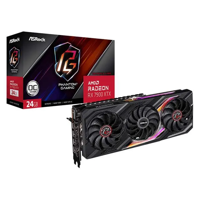 Видеокарта 24Gb ASRock RX7900XTX PG 24GO