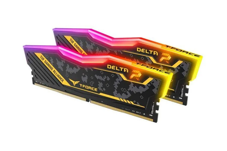 Комплект модулей памяти 16Gb Team DELTA R TUF RGB YELLOW TF9D416G3200HC16FDC01