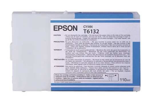 Картридж струйный Epson C13T613200 голубой