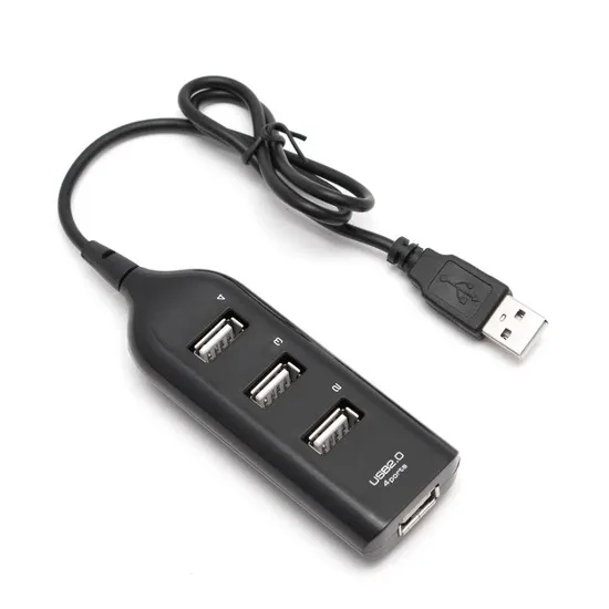 Расширитель USB Deluxe DUH4007BK Чёрный