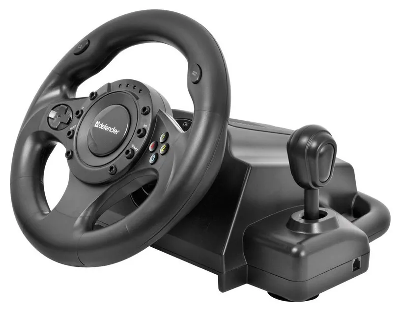 Руль игровой Defender Forsage Drift GT черный