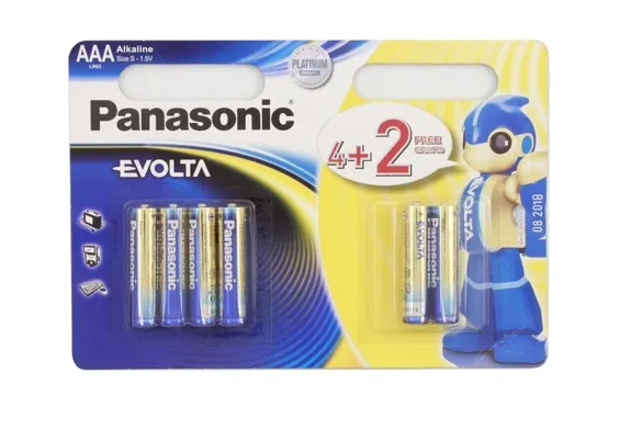 Батарейки Panasonic Evolta LR6EGE/6BW 4+2F тип АА