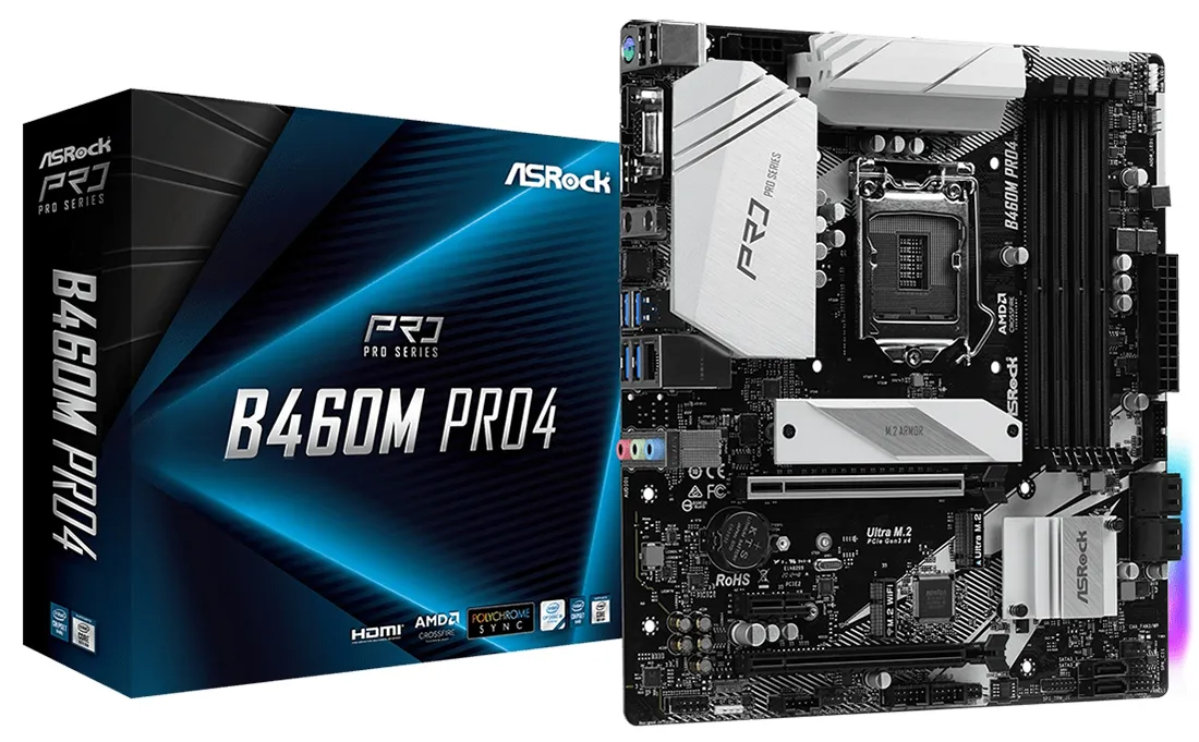 Материнская плата ASRock B460M PRO4