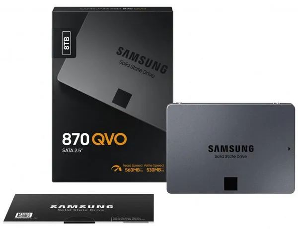 SSD накопитель 8 TB Samsung 870 QVO MZ-77Q8T0BW