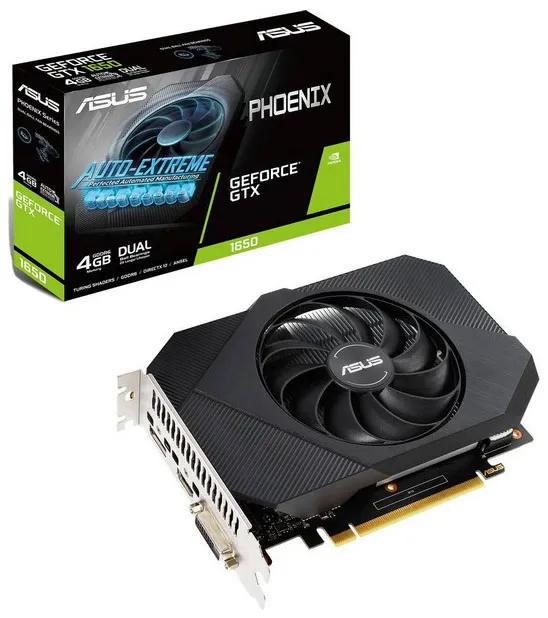 Видеокарта 4 GB Asus GTX 1650 PH-GTX1650-4GD6