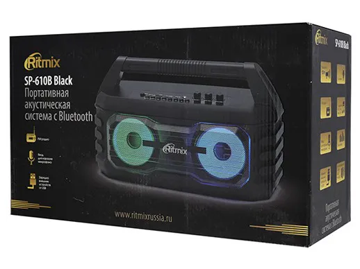 Bluetooth колонка Ritmix SP-610B black