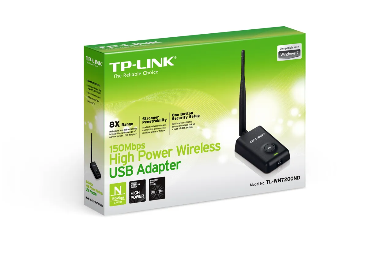 Адаптер беспроводной TP-Link TL-WN7200ND