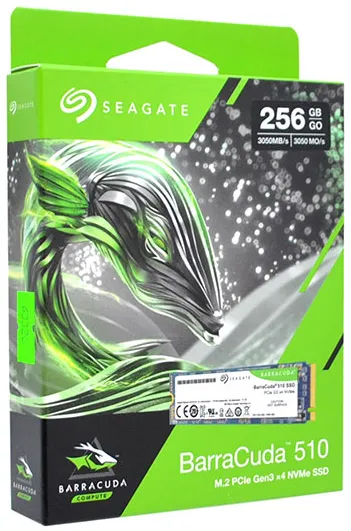 SSD накопитель 256 GB Seagate BarraCuda 510 ZP256CM30041 M.2 PCIe