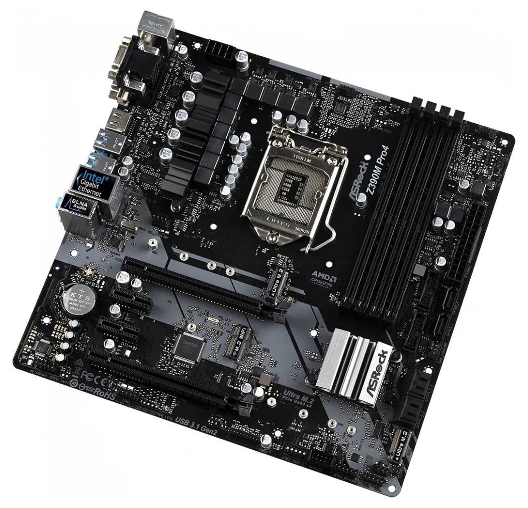 Материнская плата ASRock Z390M PRO 4