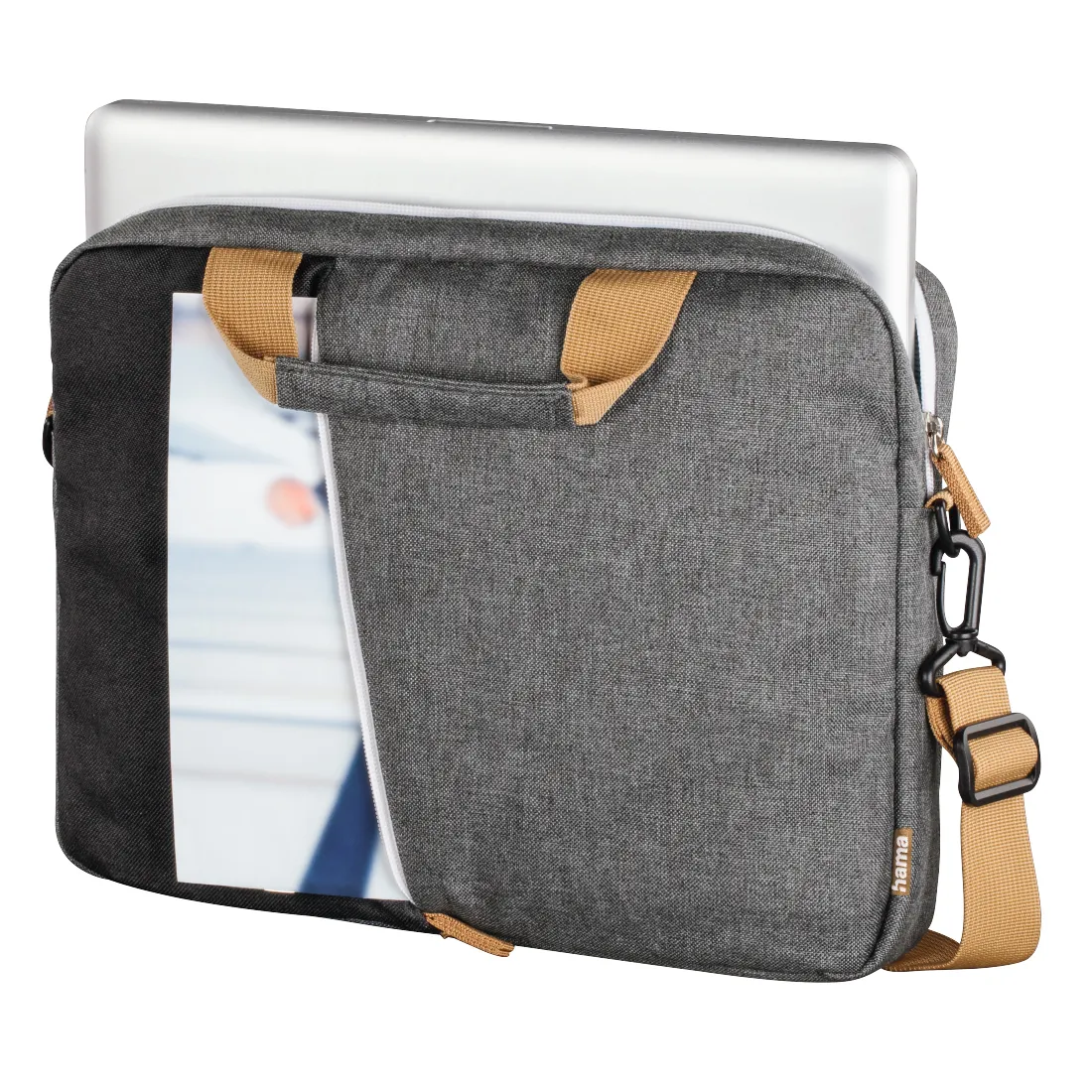 Сумка для ноутбука Hama Florence, 00185620, up to 14.1", Gray-black