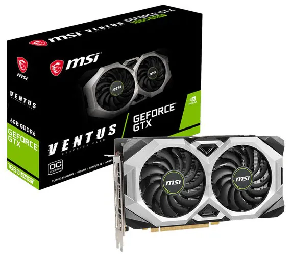 Видеокарта 6GB MSI GeForce GTX1660 SUPER VENTUS OC