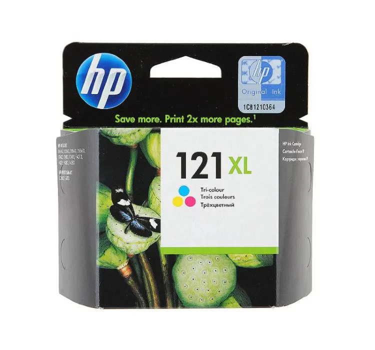 Картридж струйный HP CC644HE №121XL Трёхцветный