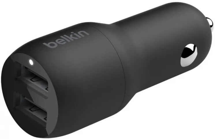 Автомобильное ЗУ Belkin Car Charger 24W Dual USB-A, USB-A - MicroUSB, 1m, black