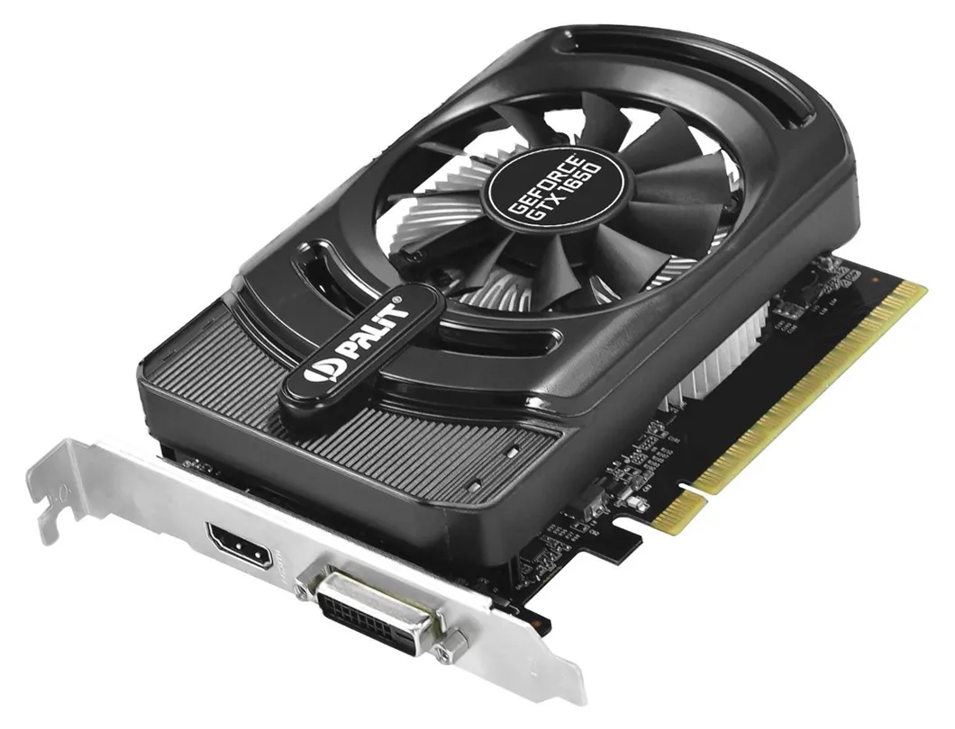 Видеокарта 4Gb Palit GTX1650 STORMX OC NE51650S06G1-1170F