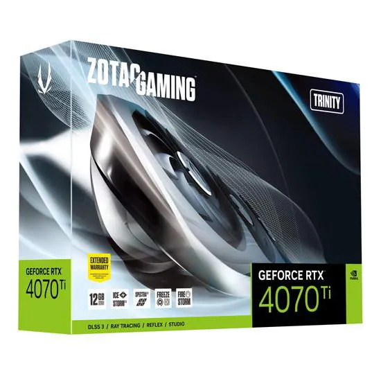 Видеокарта 12 GB ZOTAC GAMING RTX 4070Ti Trinity ZT-D40710D-10P
