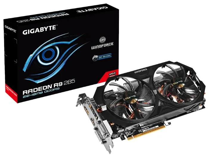 Видеокарта Gigabyte RADEON R9 285 2Gb GV-R9285WF2OC-2GD
